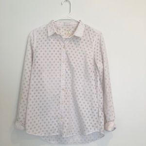 Gap polka dot button up- medium
